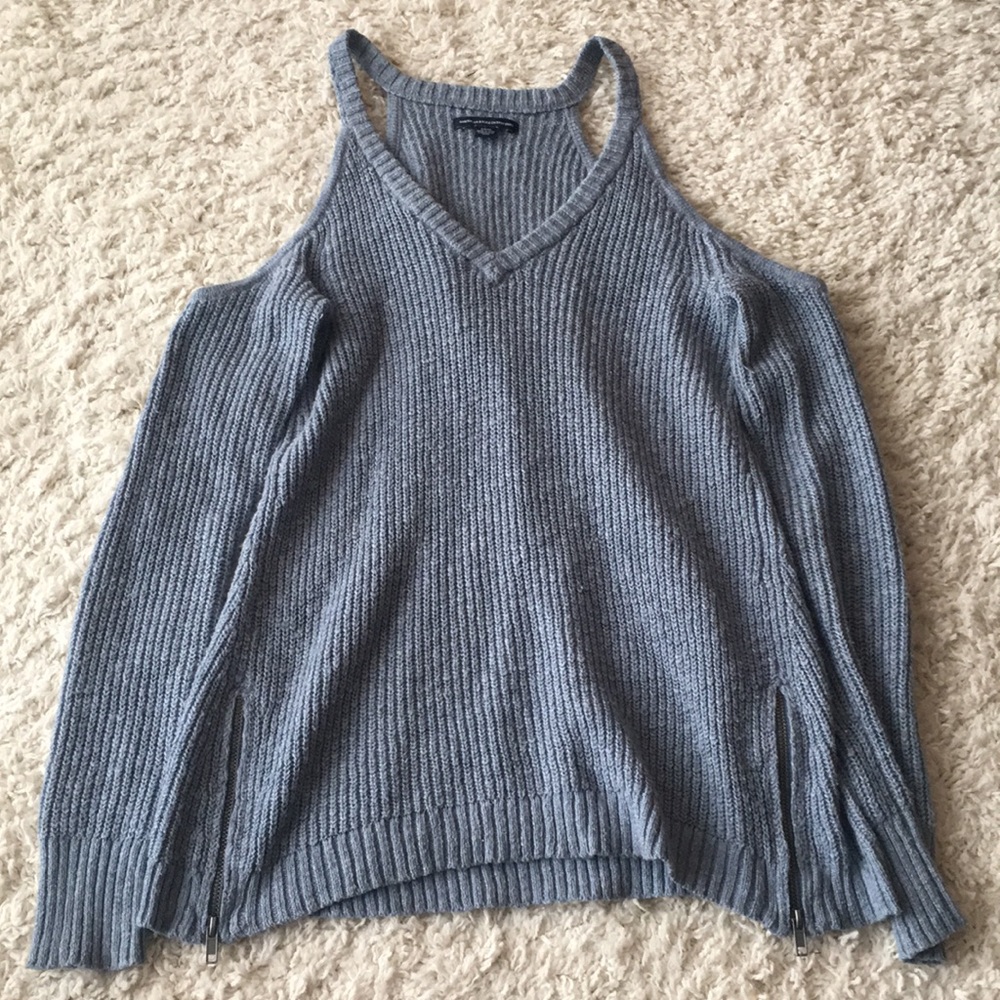 American Eagle Cold Shoulder Sweater